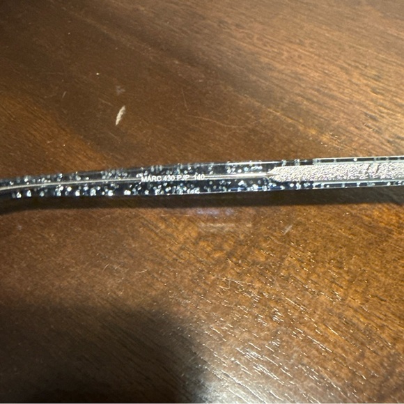 Marc Jacobs Eyeglasses, Frames Only, Marc 430 PJP 140 Plastic Clear Blue Sparkle - Picture 7 of 9